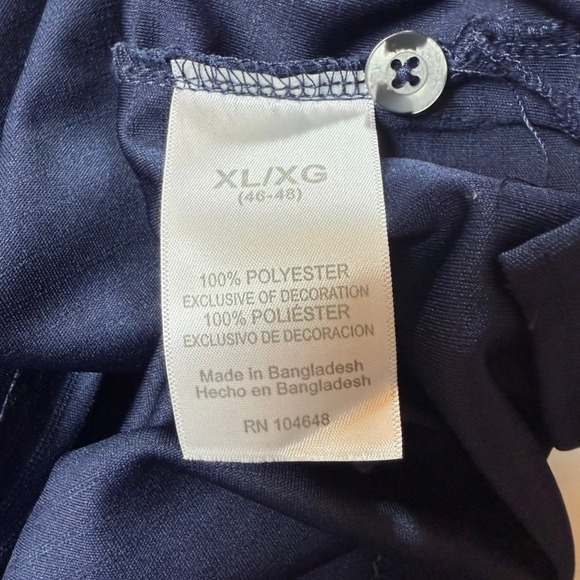 Knights Apparel Notre Dame Polo Mens XL Navy Blue Excellent Fighting Irish NCAA - Picture 3 of 6